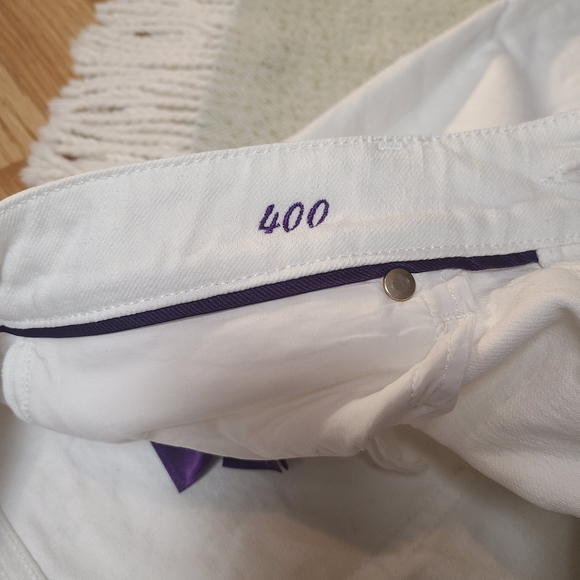 Ralph Lauren Purple Label Women's White Cotton Matchstick 400 Jeans size  29 - Picture 14 of 16